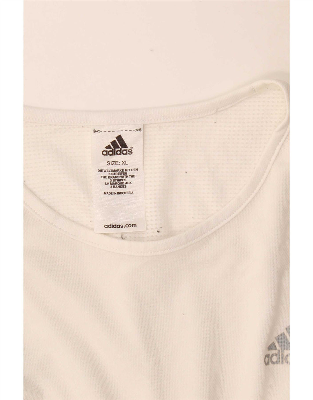 Vestă pentru bărbați Adidas XL, poliester alb
