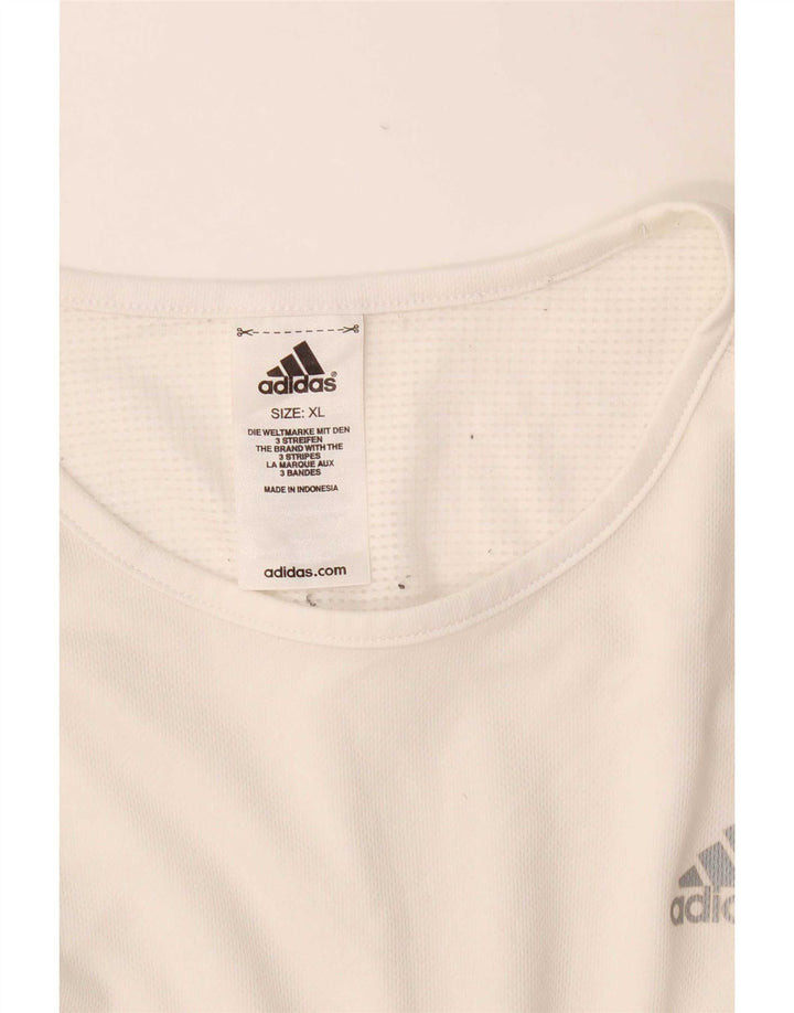 Vestă pentru bărbați Adidas XL, poliester alb