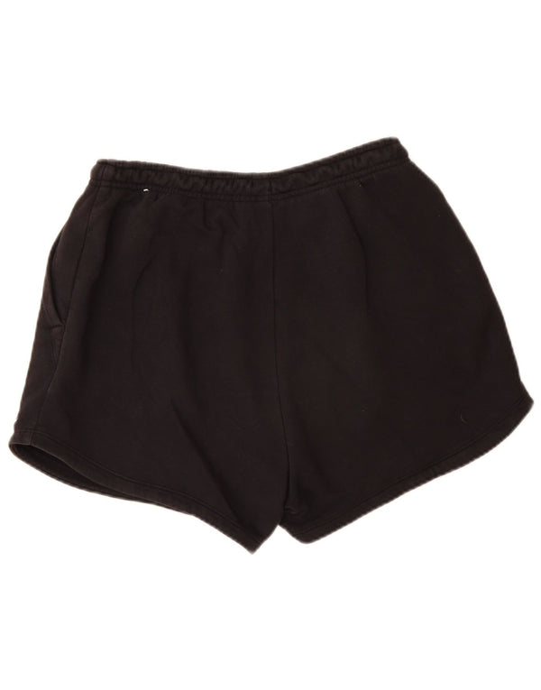 Pantaloni scurti sport NIKE pentru femei, cu tăiere largi, UK 12, bumbac mediu negru