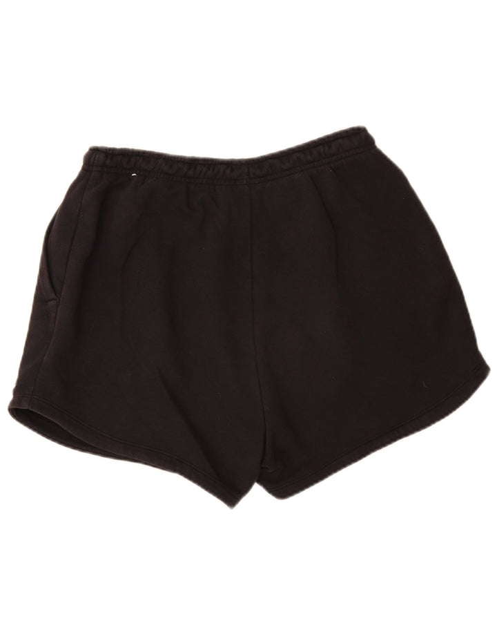 Pantaloni scurti sport NIKE pentru femei, cu tăiere largi, UK 12, bumbac mediu negru