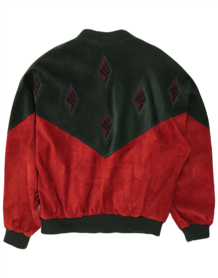 Jachetă bomber pentru bărbați MONTES IT 54 2XL poliester color bloc roșu