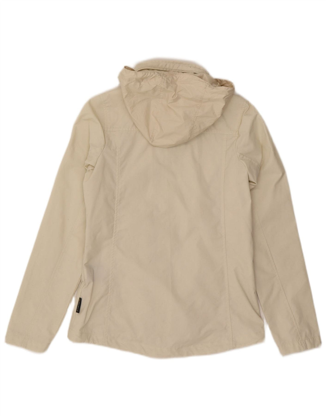 Jack Wolfskin Jachetă de ploaie cu glugă pentru femei UK 6 XS Poliester alb
