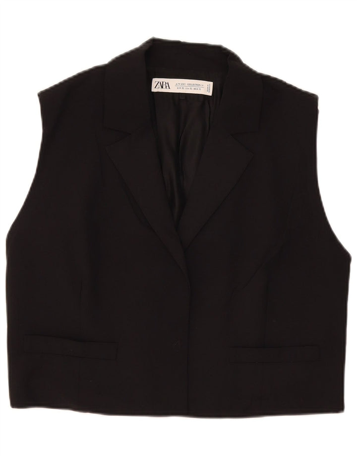 Vestă pentru femei Zara UK 18 XL, viscoză neagră