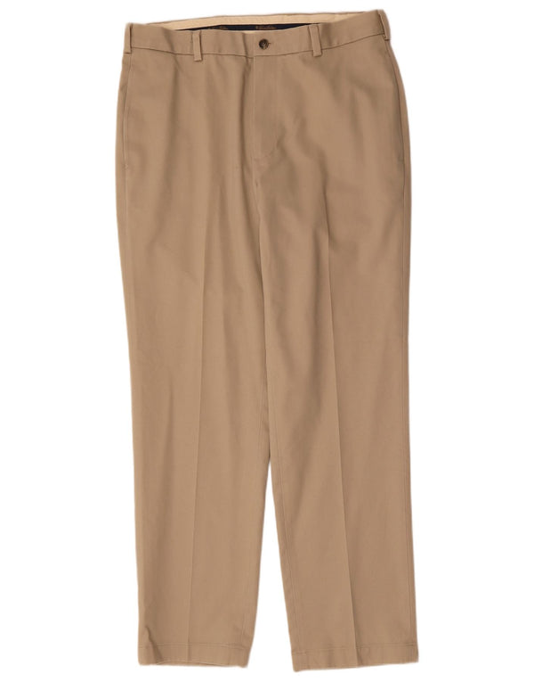 Pantaloni chino drepți pentru bărbați Brooks Brothers L34 L30 bumbac bej