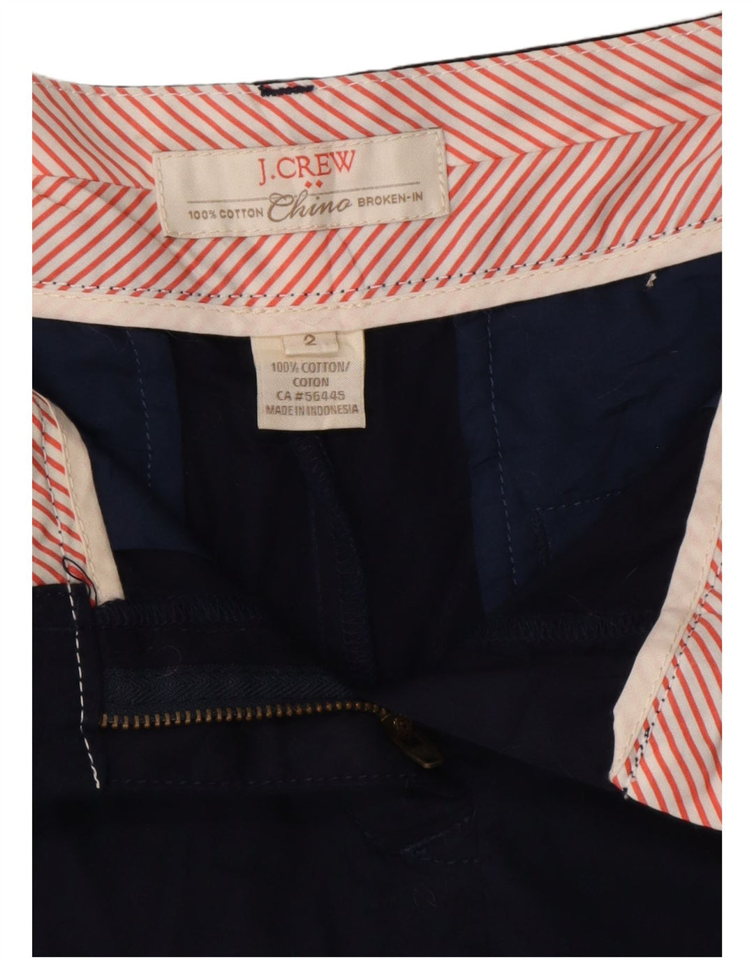 Pantaloni scurti chino pentru femei J. CREW US 2 XS W29 Bumbac bleumarin