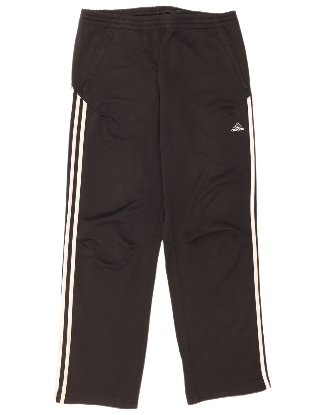 Pantaloni de trening Adidas pentru bărbați, poliester mediu negru