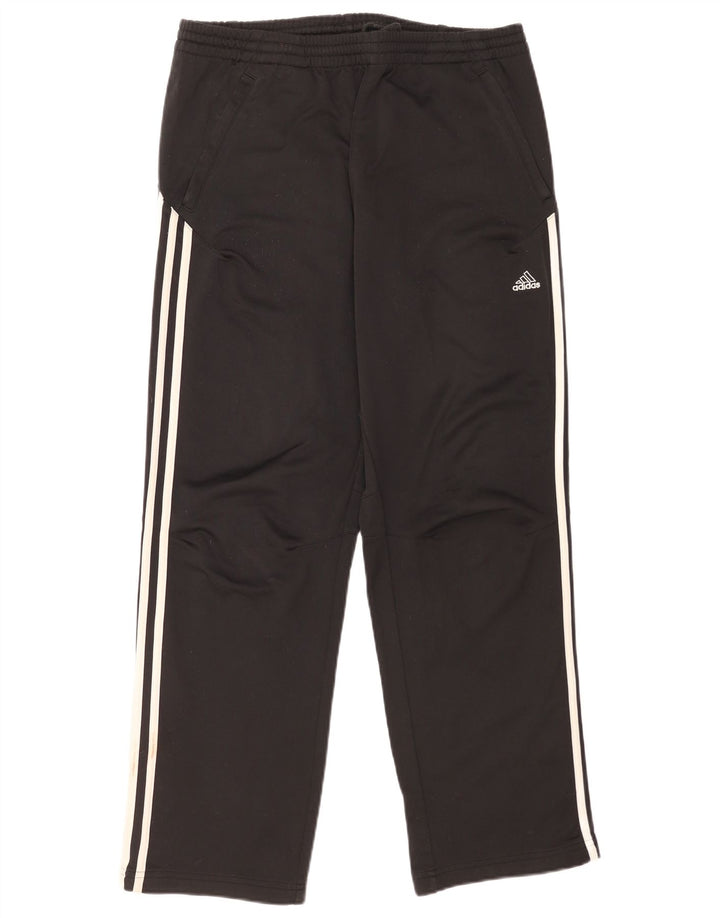 Pantaloni de trening Adidas pentru bărbați, poliester mediu negru