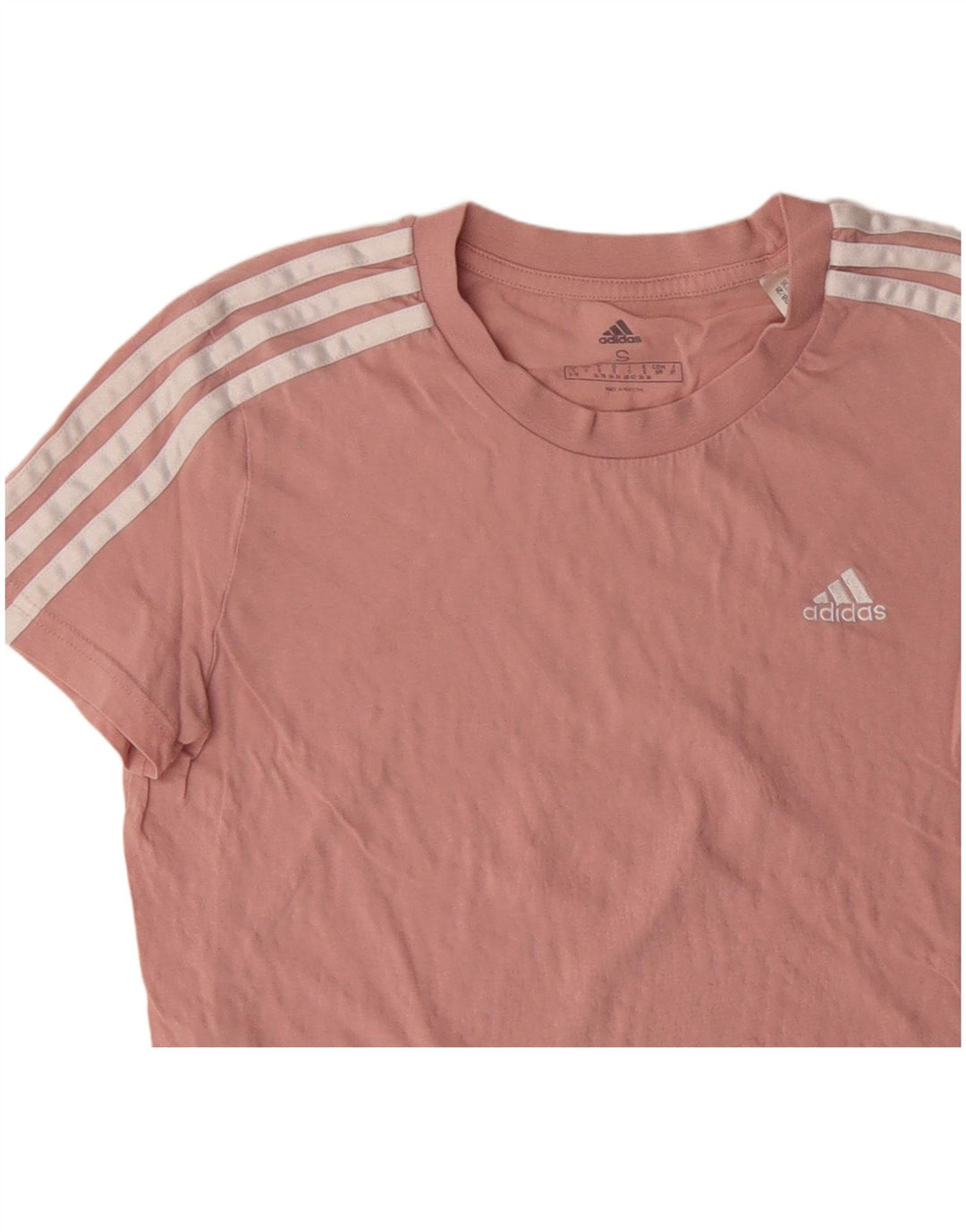 Tricou ADIDAS pentru femei, UK 8/10, bumbac mic, roz