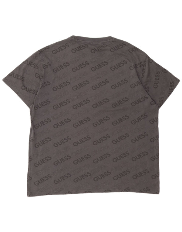 Tricou grafic Guess pentru bărbați Top 2XL bumbac gri