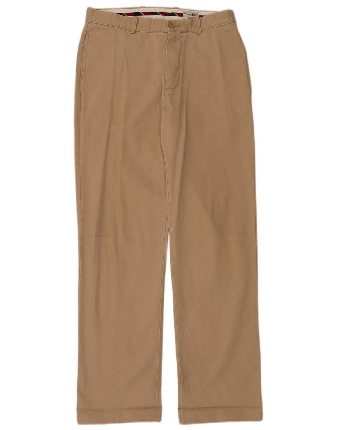 Pantaloni chino drept bărbați J. CREW L31 L34 bumbac bej