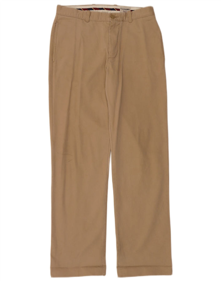 Pantaloni chino drept bărbați J. CREW L31 L34 bumbac bej