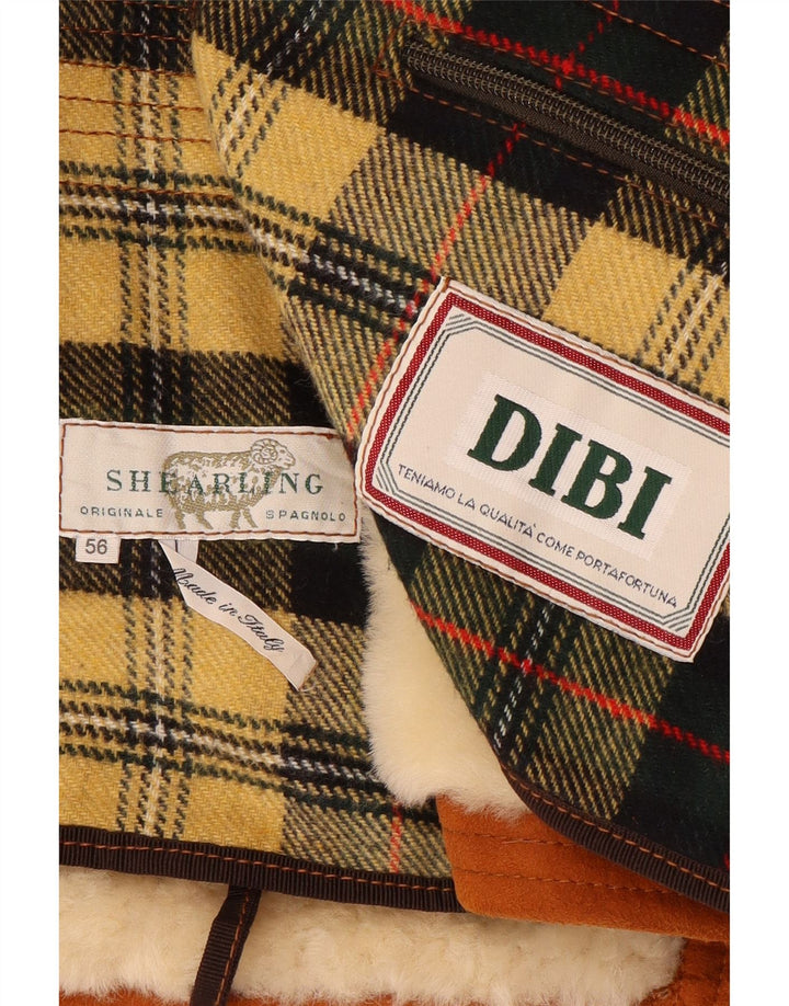 Jachetă din shearling pentru bărbați Dibi IT 56 3XL maro din shearling