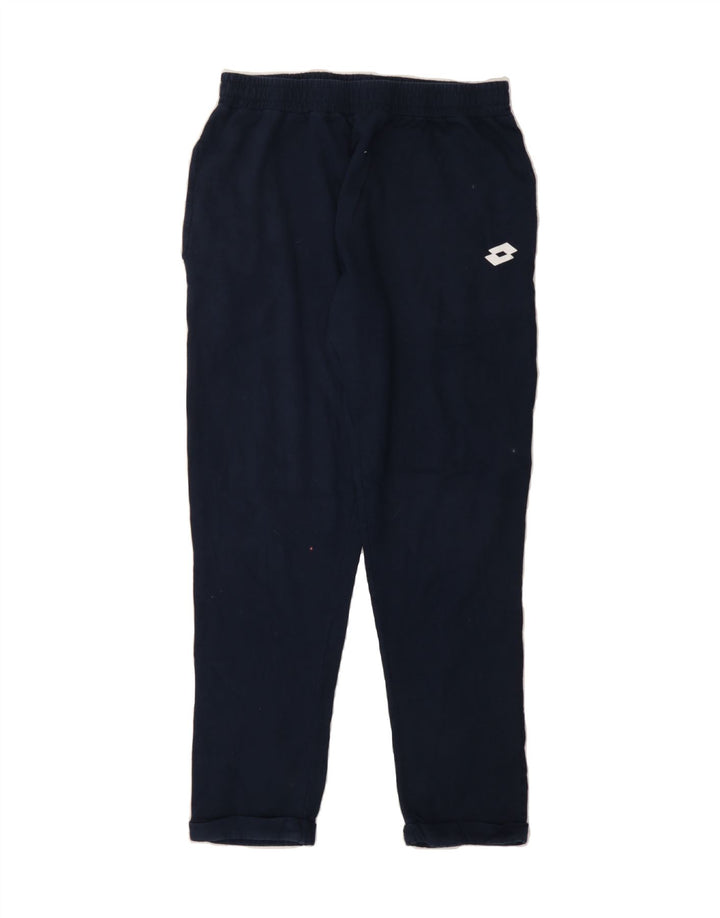 LOTTO Mens Tracksuit Trousers Large Navy Blue Cotton Vintage Lotto and Second-Hand Lotto from Messina Hembry 