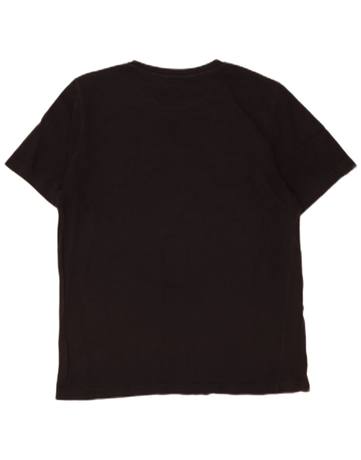 Tricou grafic Puma pentru bărbați Top mediu negru din bumbac color bloc