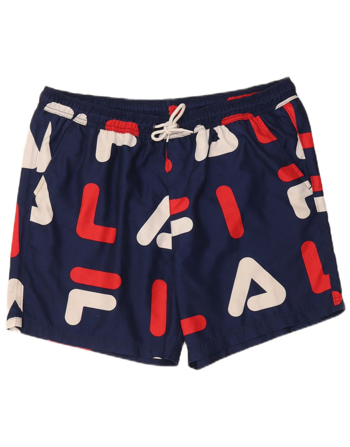 Pantaloni scurți de înot Fila pentru bărbați, XL, bleumarin, poliester