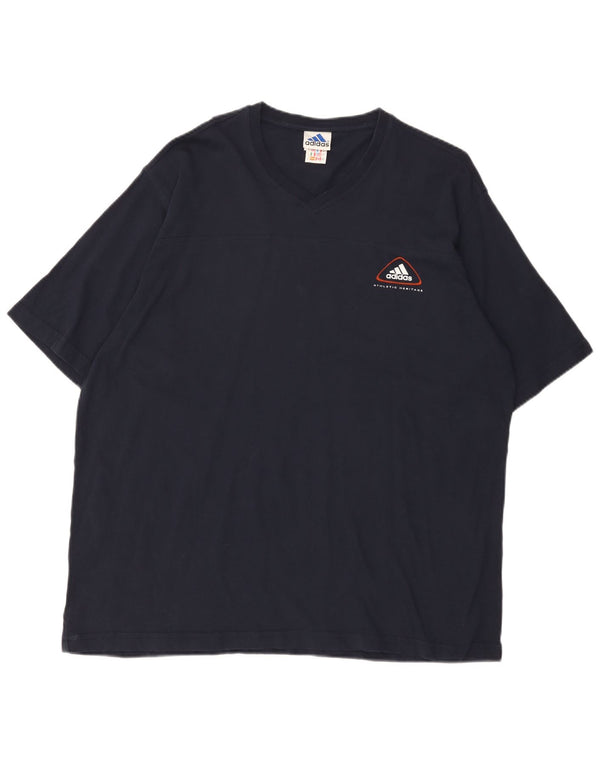 Tricou pentru bărbați Adidas Top XL Bumbac bleumarin