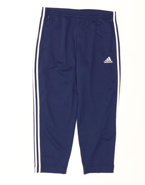 Pantaloni de trening Adidas pentru bărbați Marea Britanie 46/48 XL poliester bleumarin