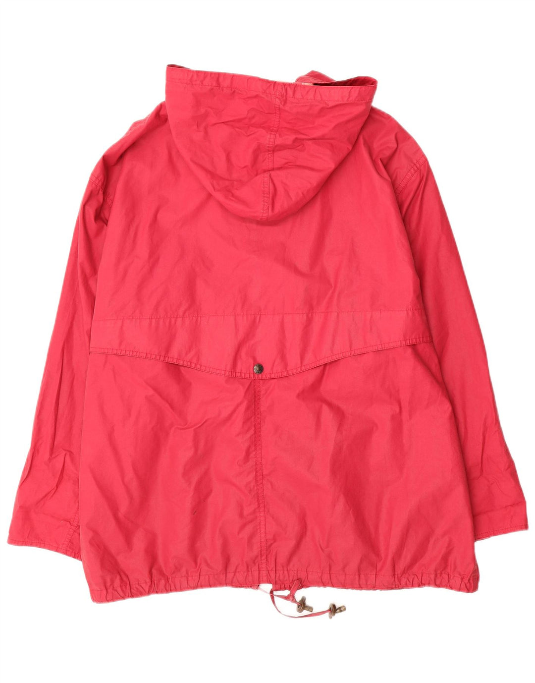NEW PENNY Jachetă de vânt cu glugă supradimensionată pentru femei UK 16 Large Red