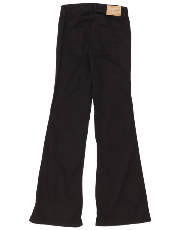 Pantaloni vintage evazați pentru femei IT 40 Small W26 L31 Bumbac negru