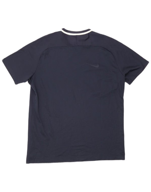 Tricou pentru bărbați NIKE Dri Fit Top XL bleumarin poliester color bloc
