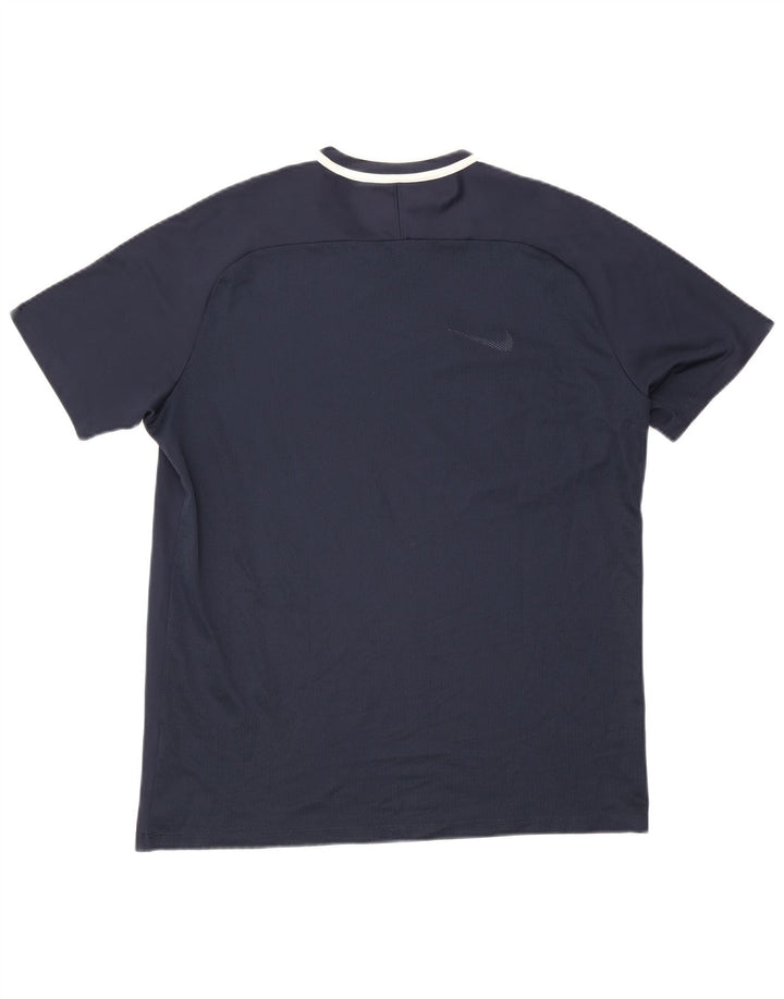 Tricou pentru bărbați NIKE Dri Fit Top XL bleumarin poliester color bloc