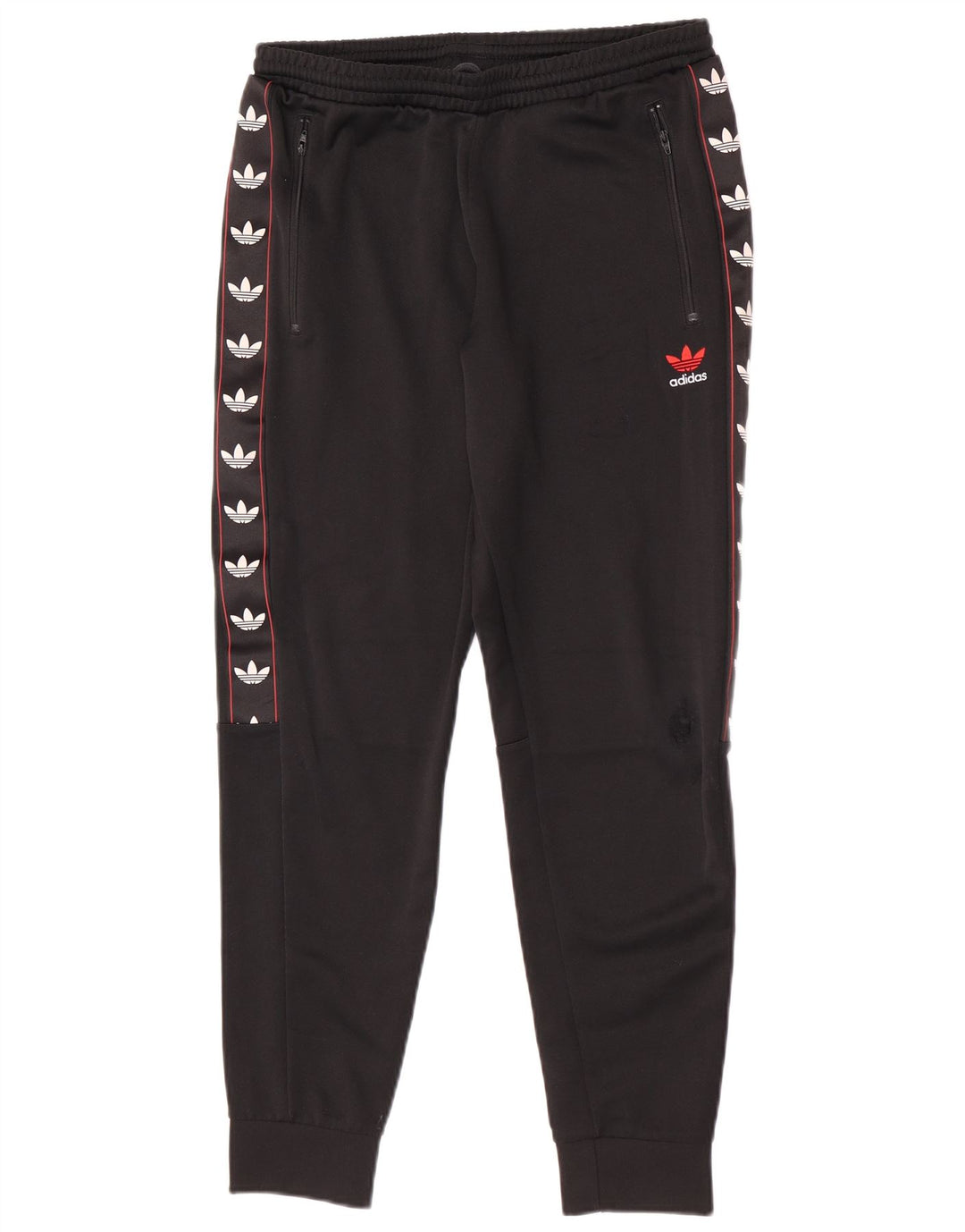 Pantaloni de trening cu grafic pentru bărbați Adidas Pantaloni de jogging, medii, negru, color block