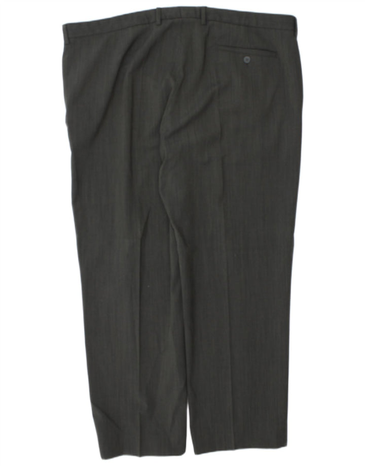 Marks & Spencer Pantaloni drepți pentru bărbați L44 L30 Poliester gri