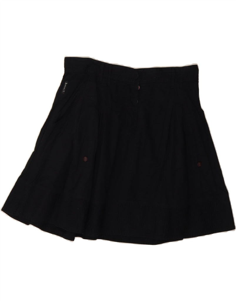 ARMANI Womens High Waist Mini Skirt EU 44 XL W34 Black Cotton Vintage Armani and Second-Hand Armani from Messina Hembry 