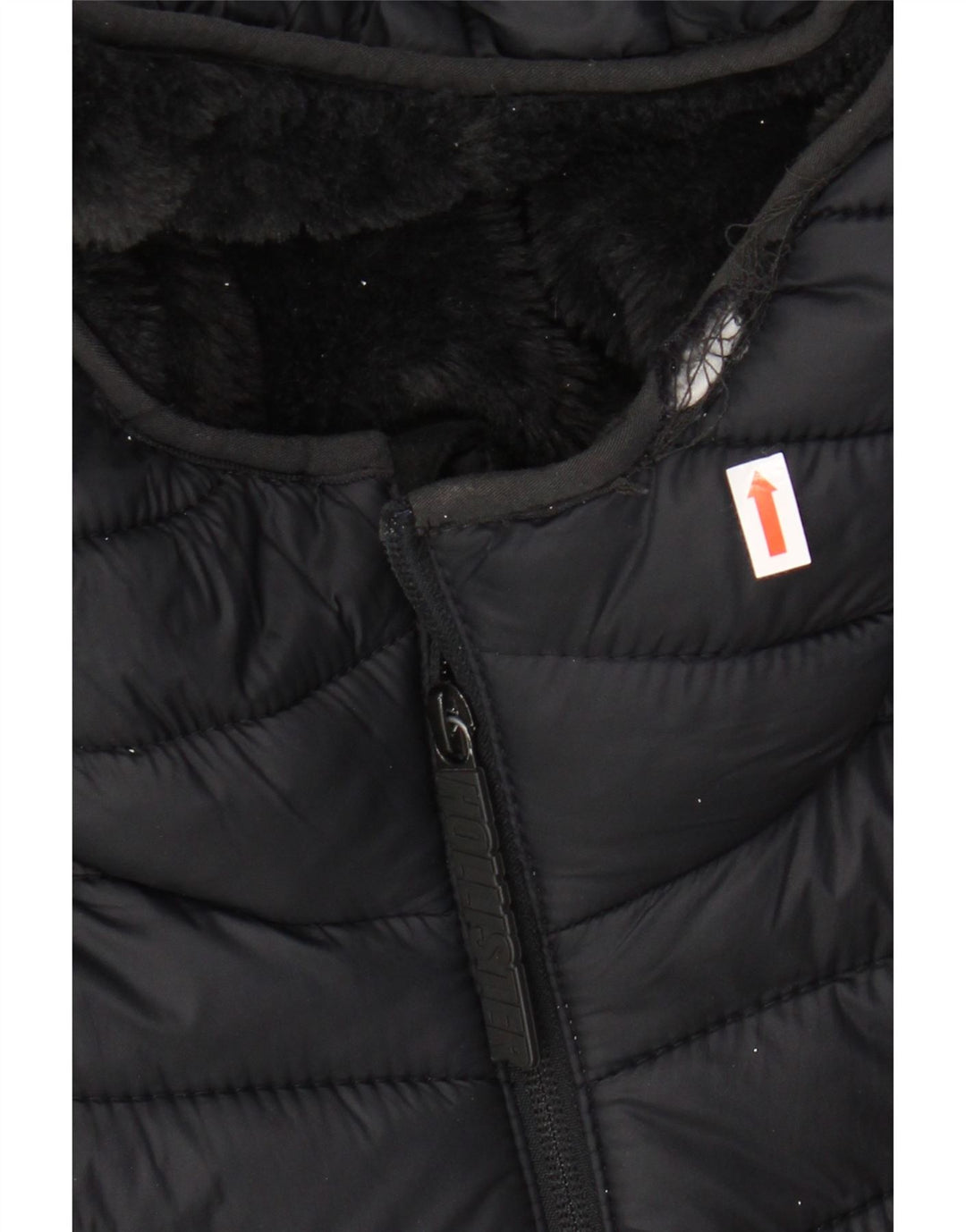 Jachetă căptușită cu glugă pentru bărbați HOLLISTER UK 34 XS Nylon negru