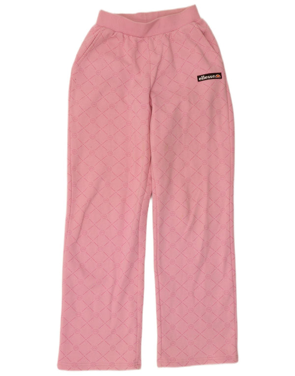 Pantaloni de trening cu talie înaltă pentru femei Ellesse UK 10 Mic roz geometric