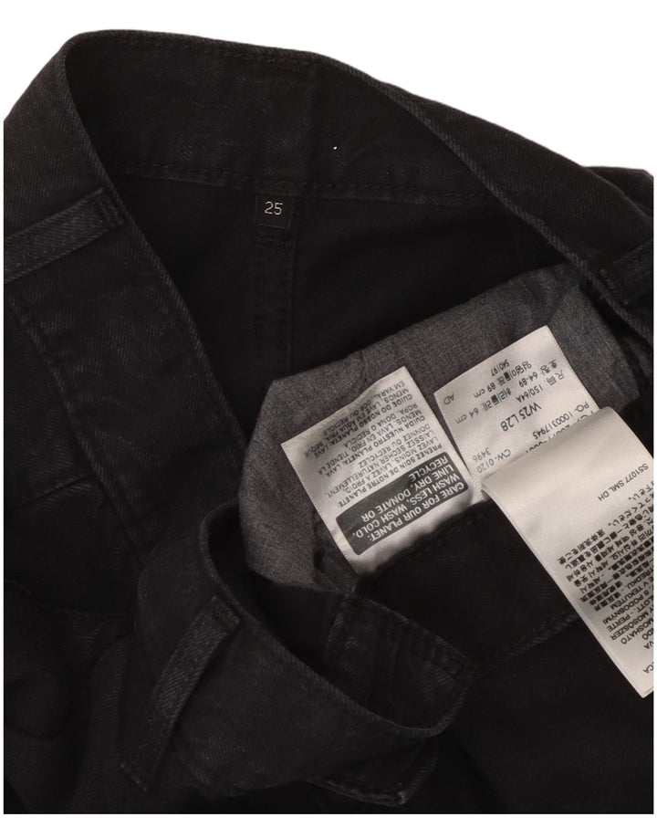 Blugi Levi's pentru femei cu picioare largi W25 L28 Lyocell negru