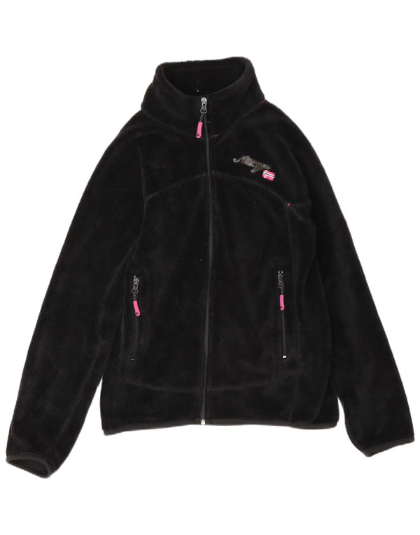 Jachetă polară pentru femei Geographical Norway UK 14 Poliester mediu negru