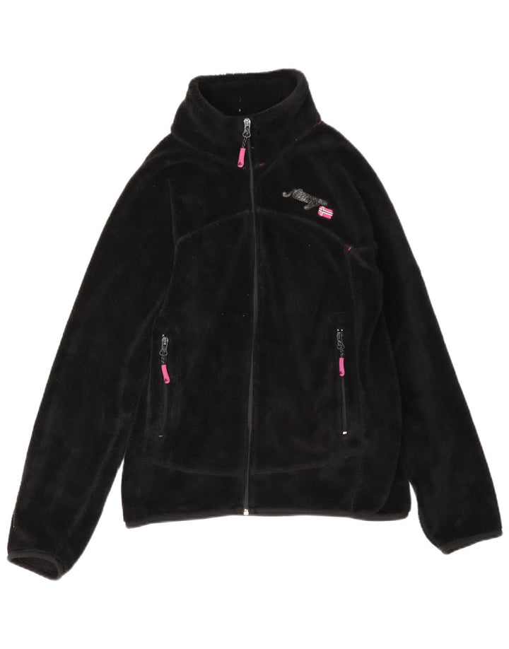 Jachetă polară pentru femei Geographical Norway UK 14 Poliester mediu negru