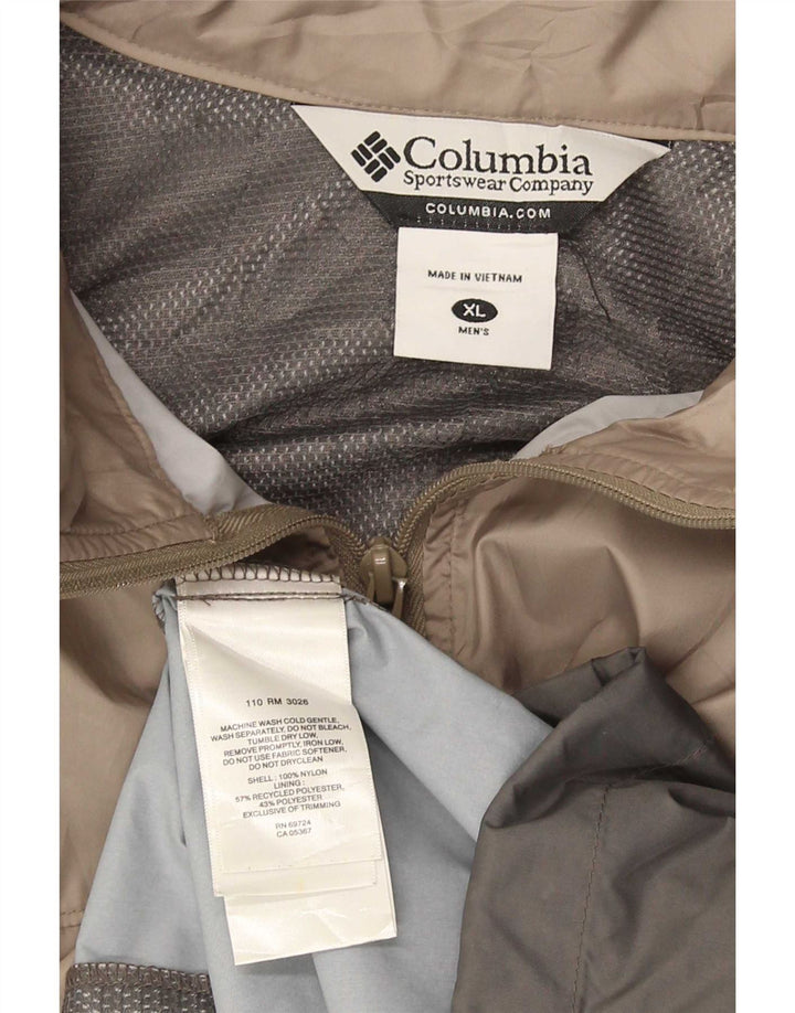 Jachetă de ploaie Columbia pentru bărbați Marea Britanie 42 XL Gri din nailon color bloc