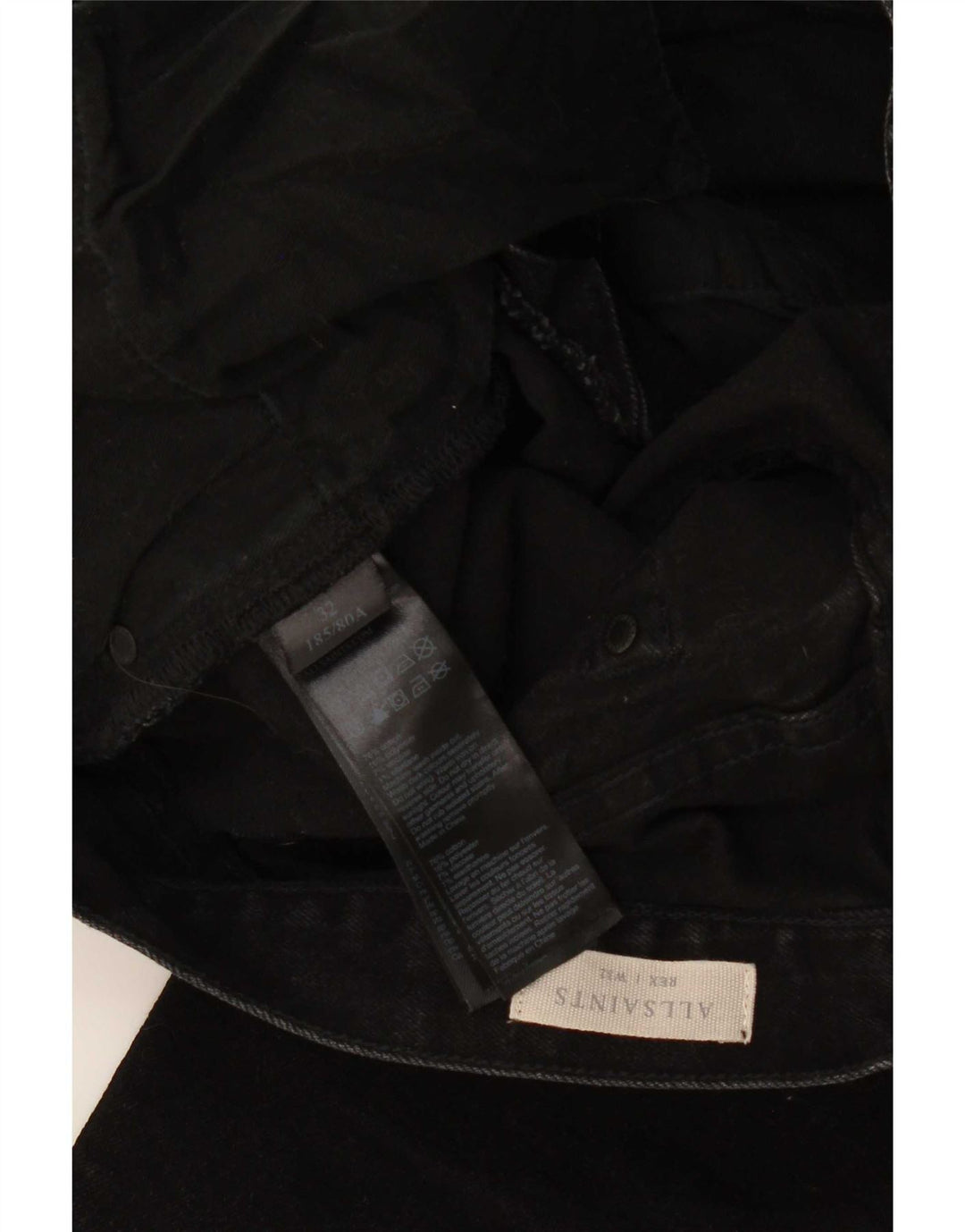 Blugi slim pentru bărbați All Saints W32 L32 bumbac negru