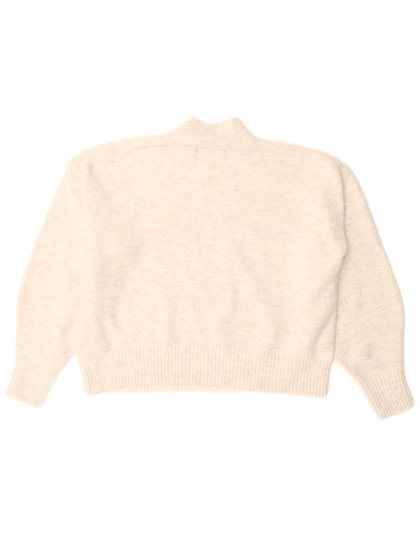 Pulover cu gât țestoasă pentru femei Marks & Spencer UK 14 Medium White