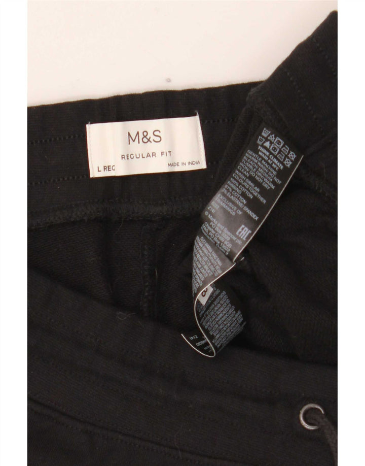 Pantaloni scurți sport pentru bărbați Marks & Spencer, mari, negru