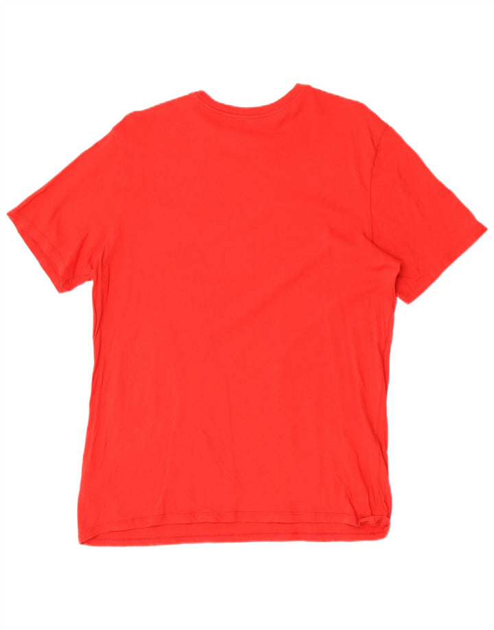 Tricou cu croi atletic Nike pentru bărbați Top mare bumbac roșu