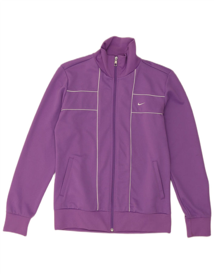 Jachetă de top pentru trening Nike pentru femei Marea Britanie 16/18 Poliester violet mare