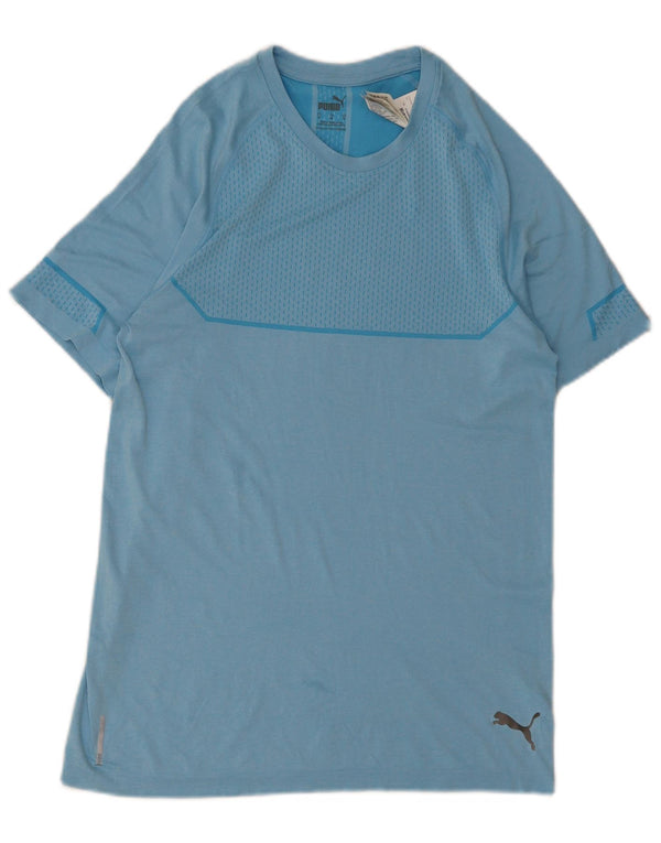 Tricou pentru bărbați Puma Top Medium Blue Poliester