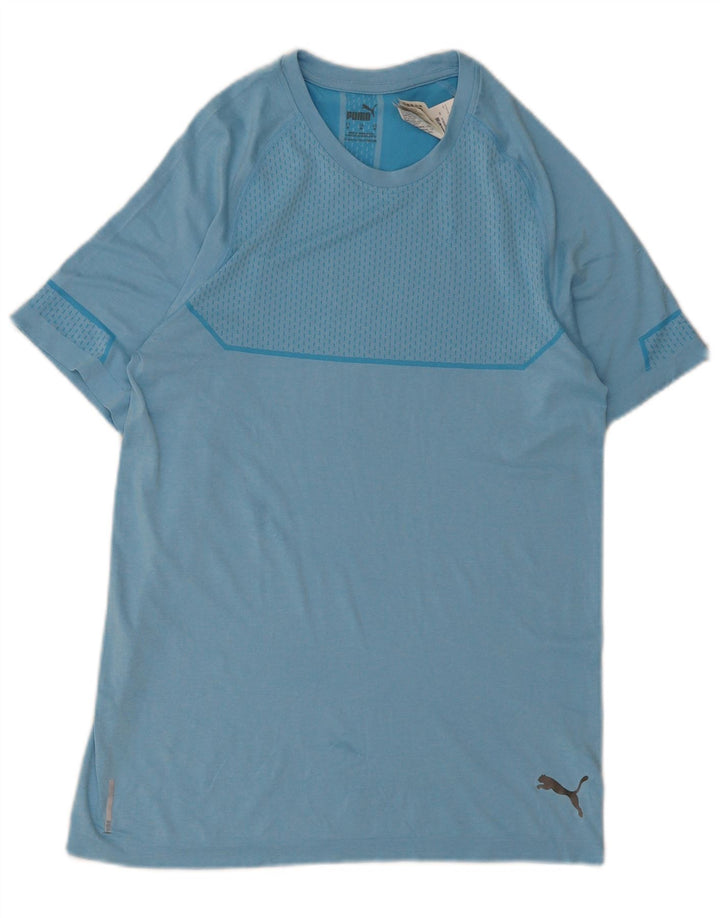Tricou pentru bărbați Puma Top Medium Blue Poliester