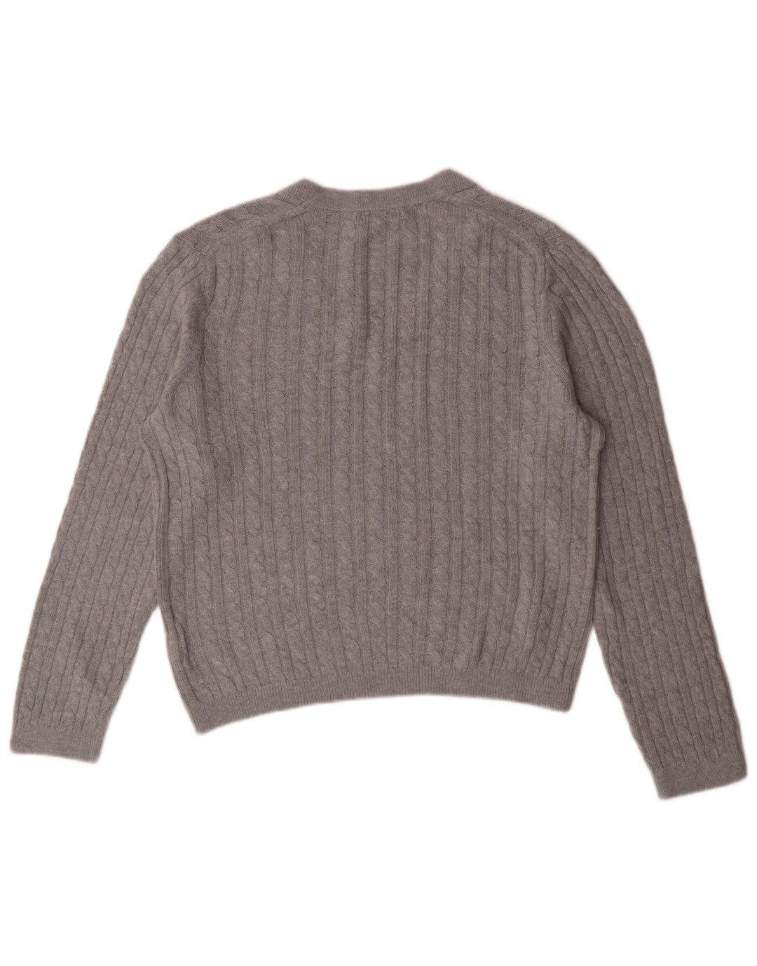 TOMMY HILFIGER Pulover cu decolteu în V pentru femei UK 12 Nylon mediu gri