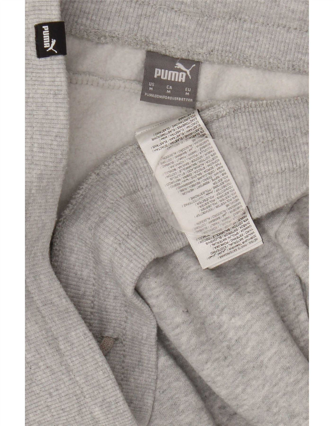 Pantaloni de trening Puma pentru bărbați Joggeri din bumbac gri mediu