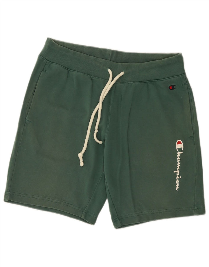 Pantaloni scurți sport grafic Champion pentru bărbați, verzi mici