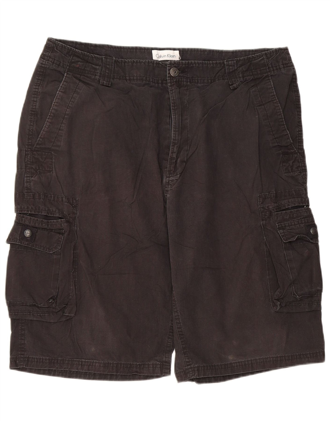 Pantaloni scurți cargo pentru bărbați CALVIN KLEIN W36, bumbac negru mare