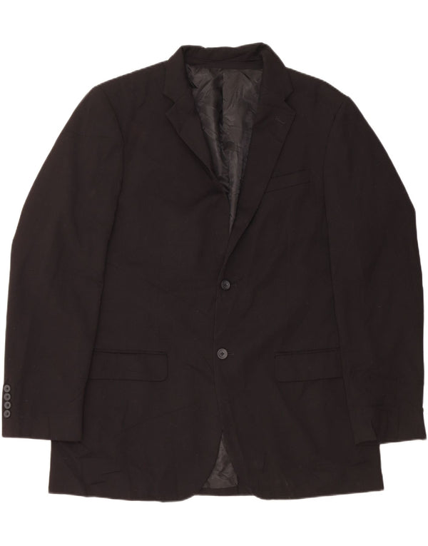 DOCKERS Jachetă pentru bărbați cu 2 nasturi, UK 42 XL, poliester negru