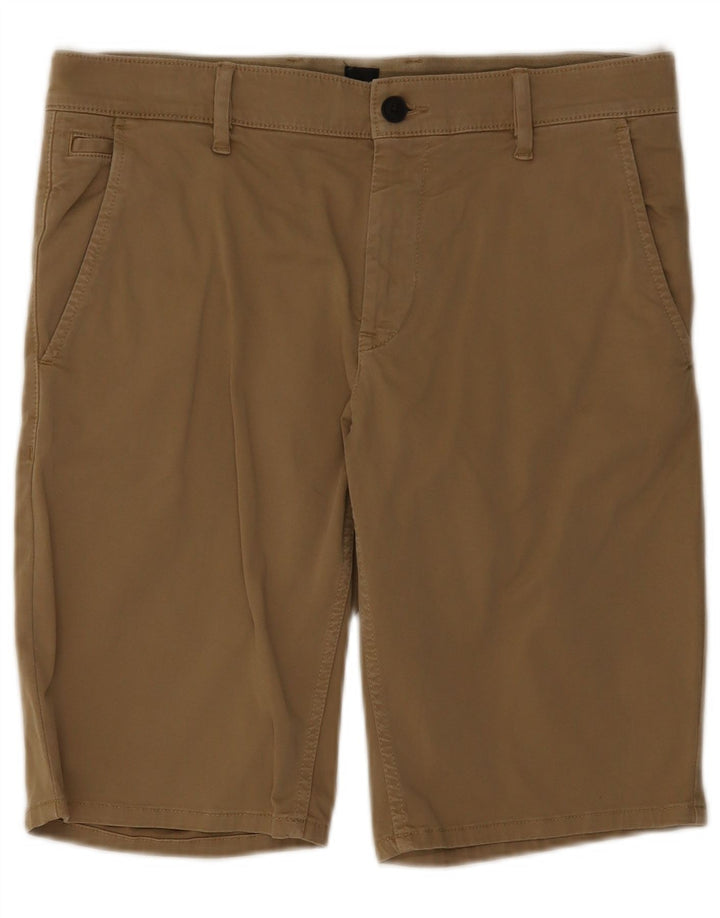 Pantaloni scurți chino pentru bărbați Hugo Boss W32, bumbac maro mediu