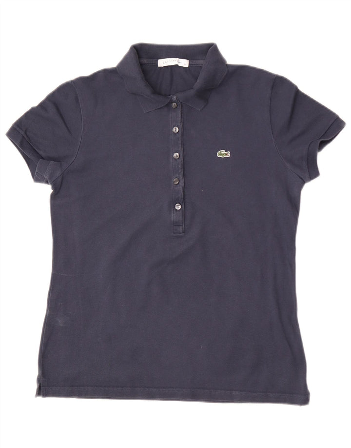 Tricou polo Lacoste pentru femei Mărimea 40 Bumbac, albastru bleumarin mediu
