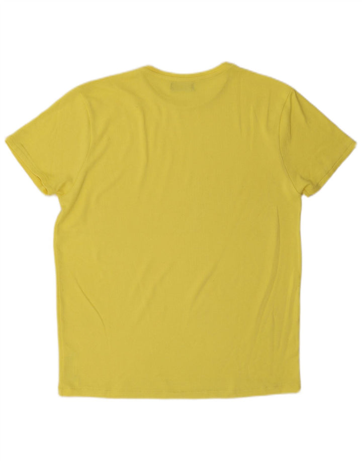 Tricou pentru bărbați Zara Top Mare Poliester Galben