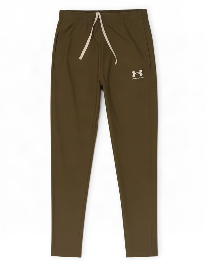 Pantaloni de trening Under Armour pentru bărbați, poliester mediu kaki